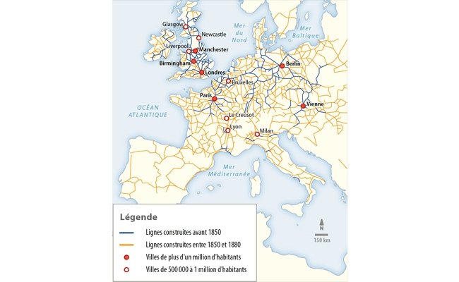 Le chemin de fer au XIXe siècle Lelivrescolaire fr