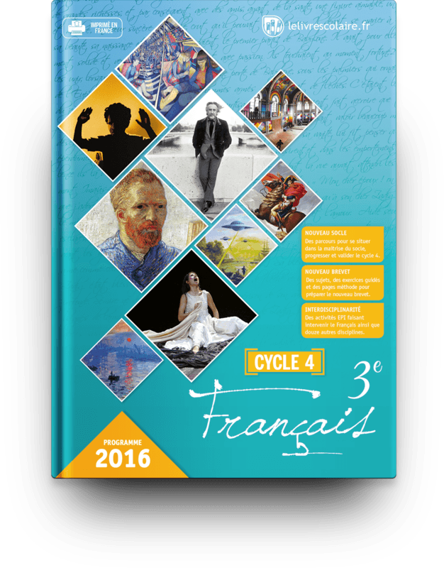 Couverture livre Français 3e 2016