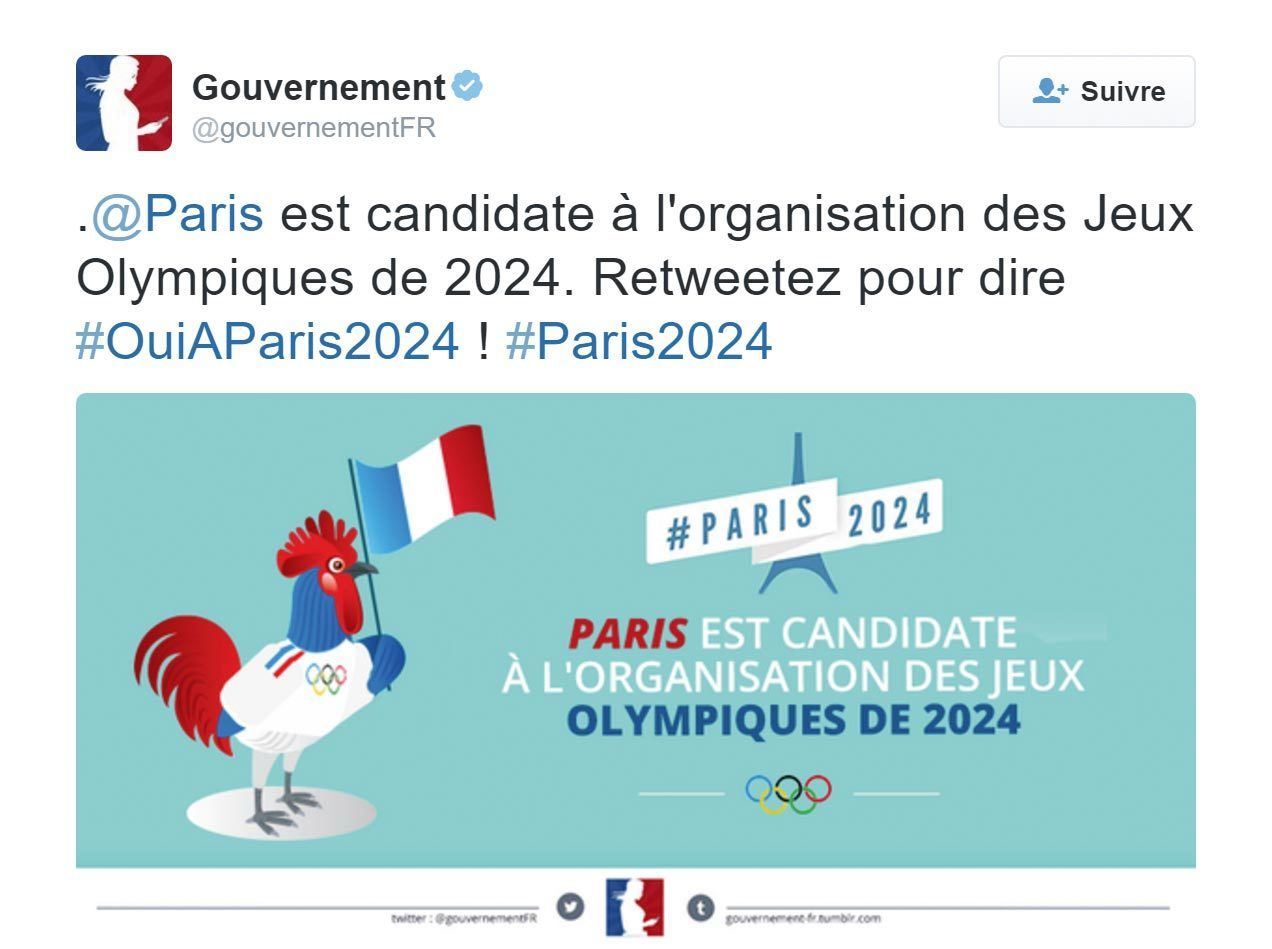 La candidature de Paris aux Jeux olympiques de 2024