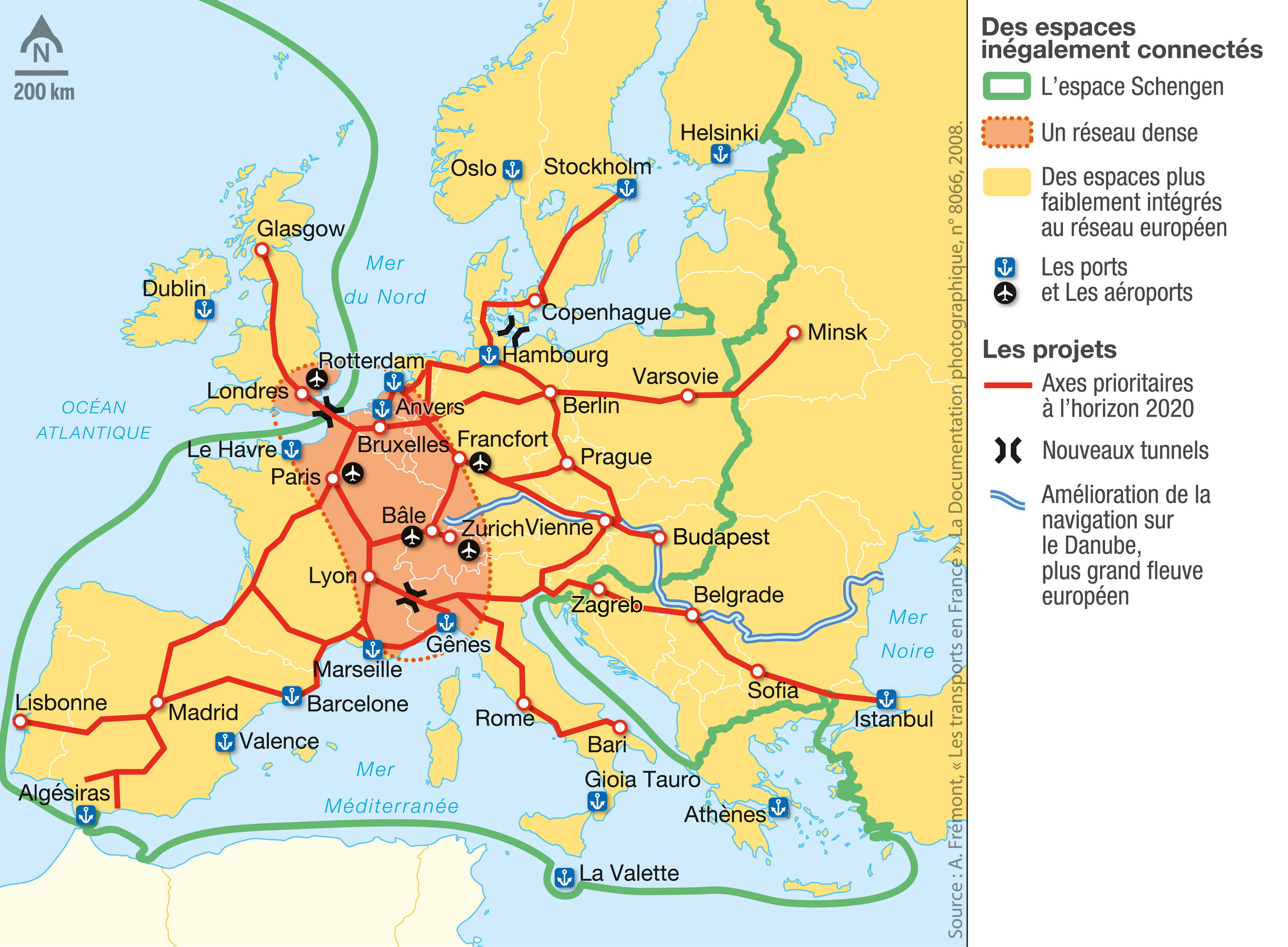 La création d’un espace européen des transports