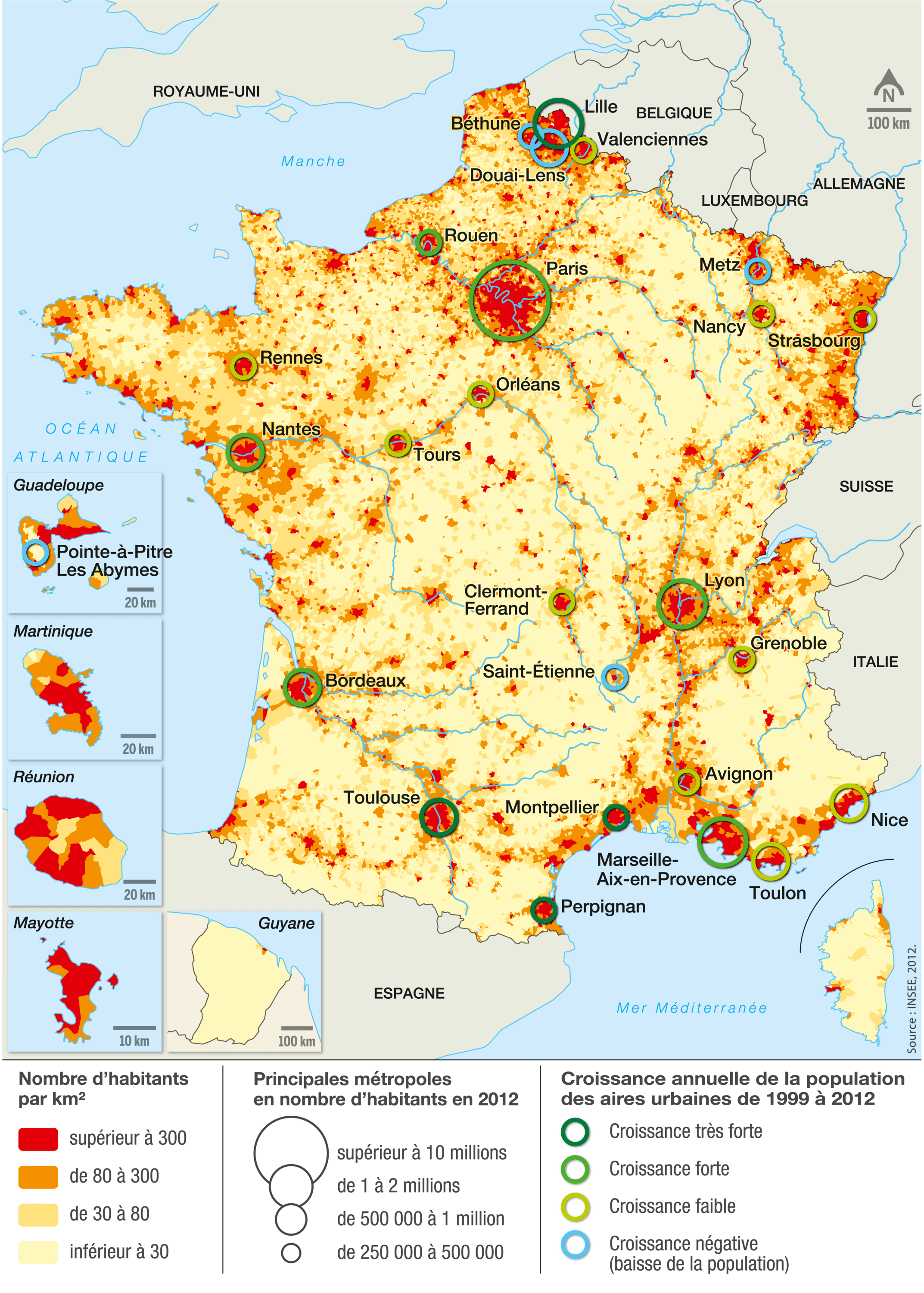 La population urbaine en France : répartition et dynamiques