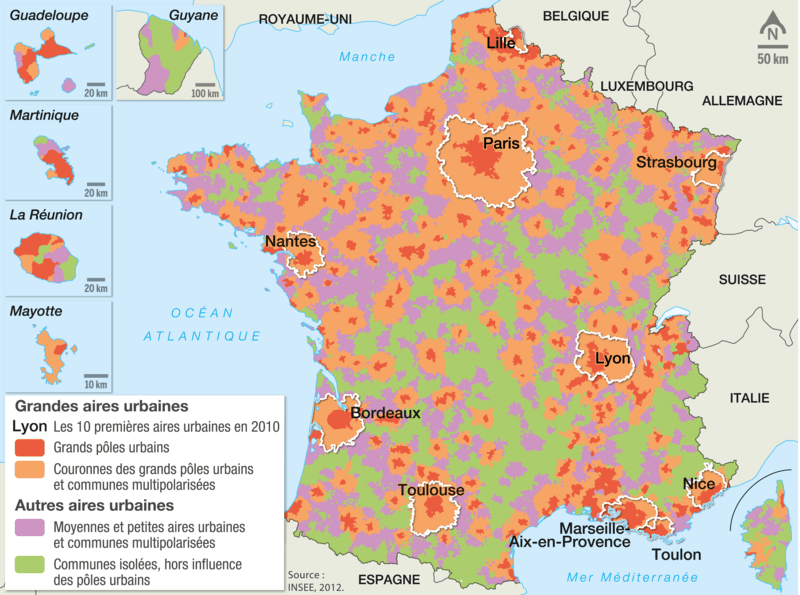 La Population Urbaine En France Répartition Et Dynamiques 0952