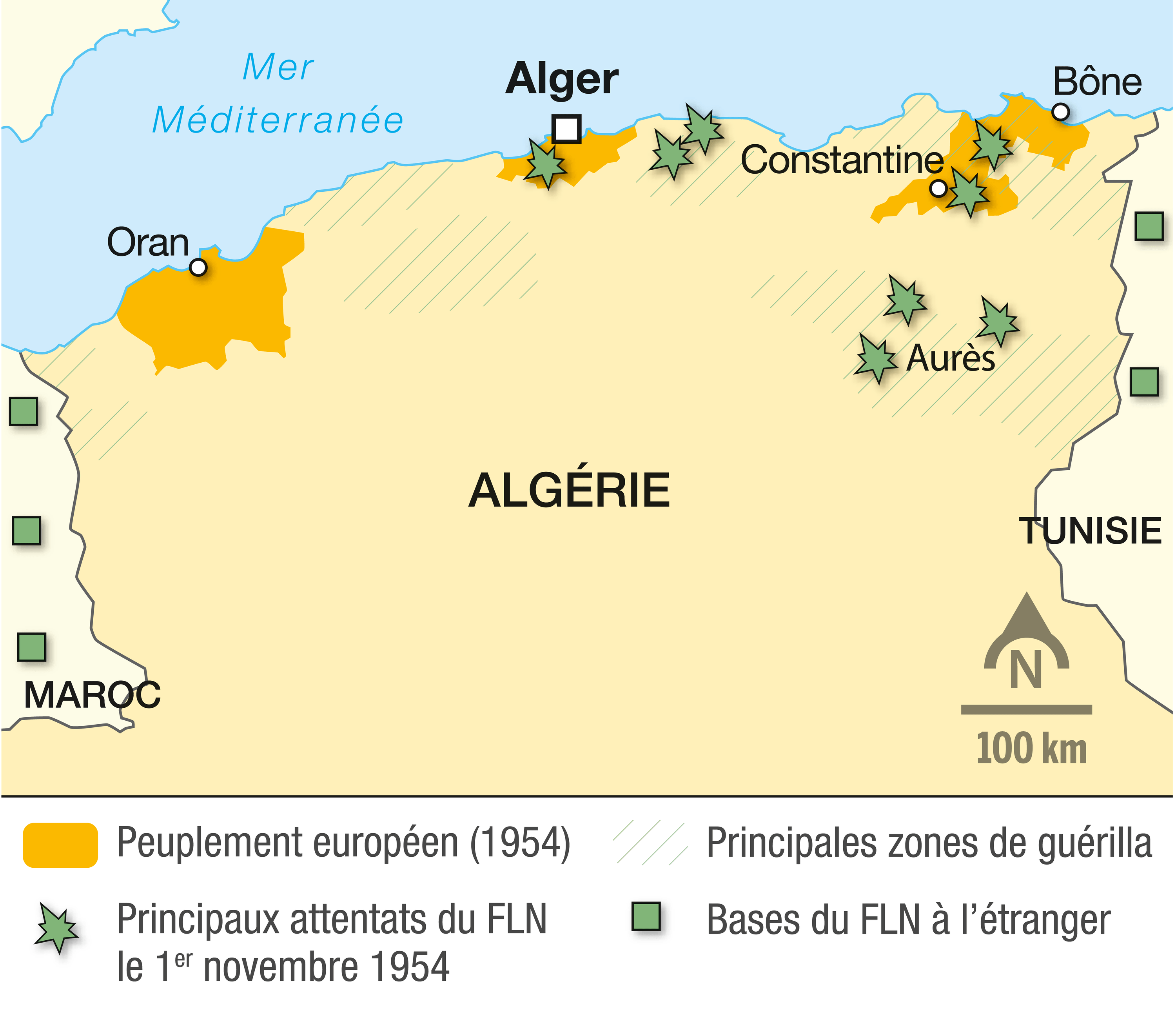 Le début de la guerre d’Algérie