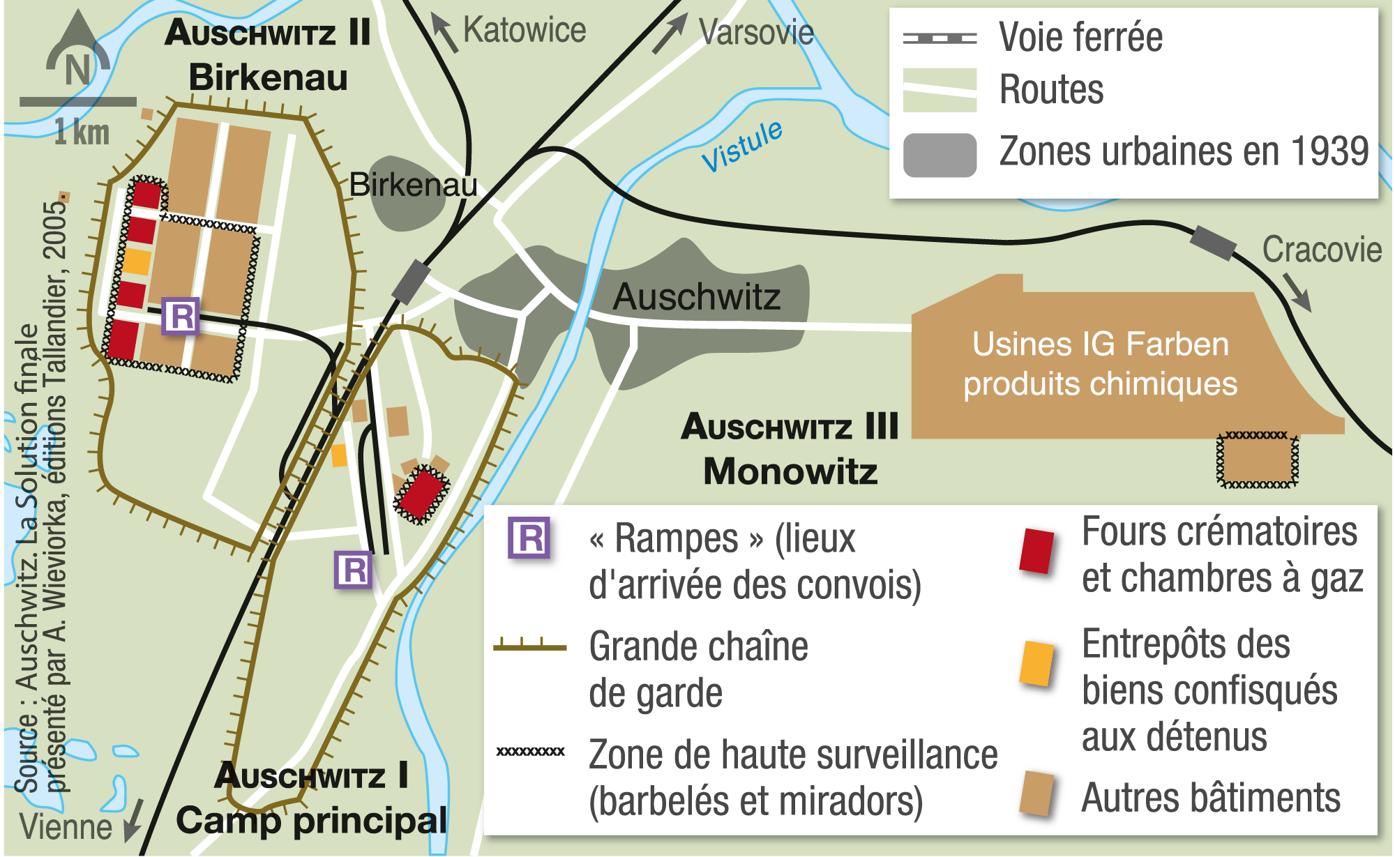 Plan Du Camp D Auschwitz   3000.h.3.3.c7. 