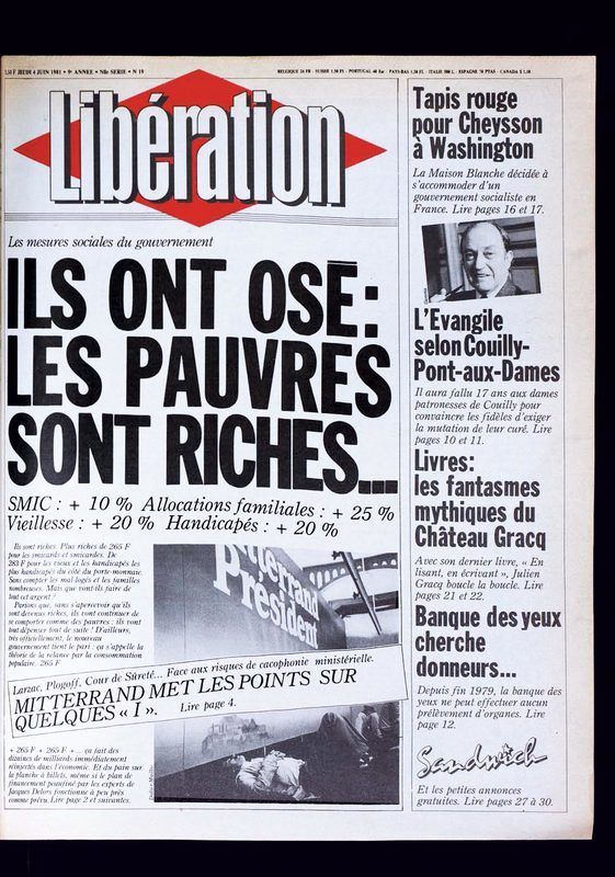 Libération Journal De Droite Ou De Gauche - Communauté MCMS