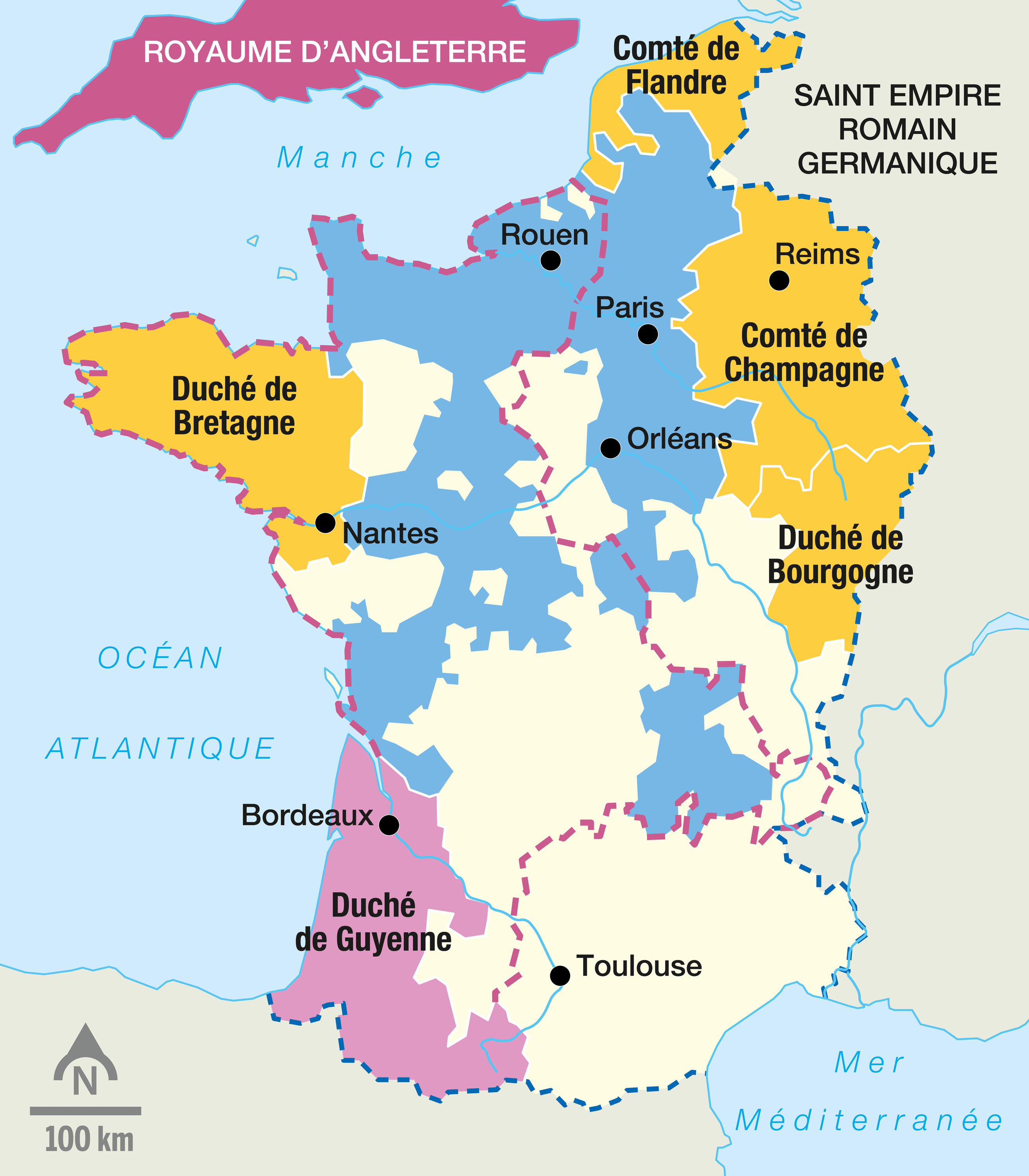 Le royaume  de  France   la fin du r gne de  Philippe Auguste 