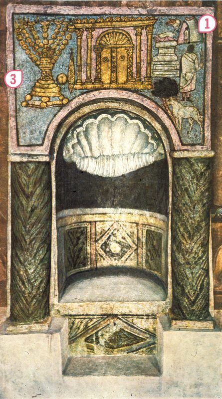 Vue intérieure de la synagogue