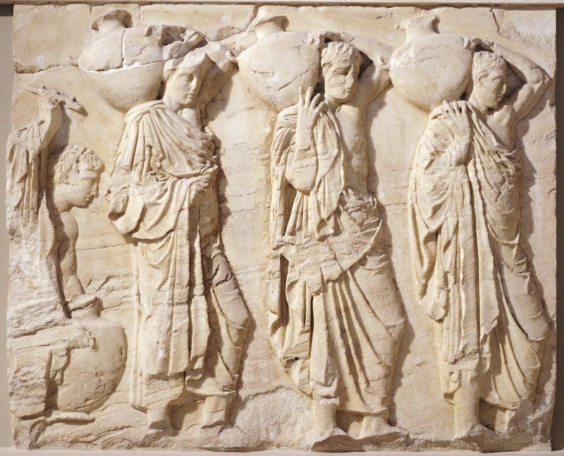 Fragment de la frise des Panathénées : les cavaliers athéniens