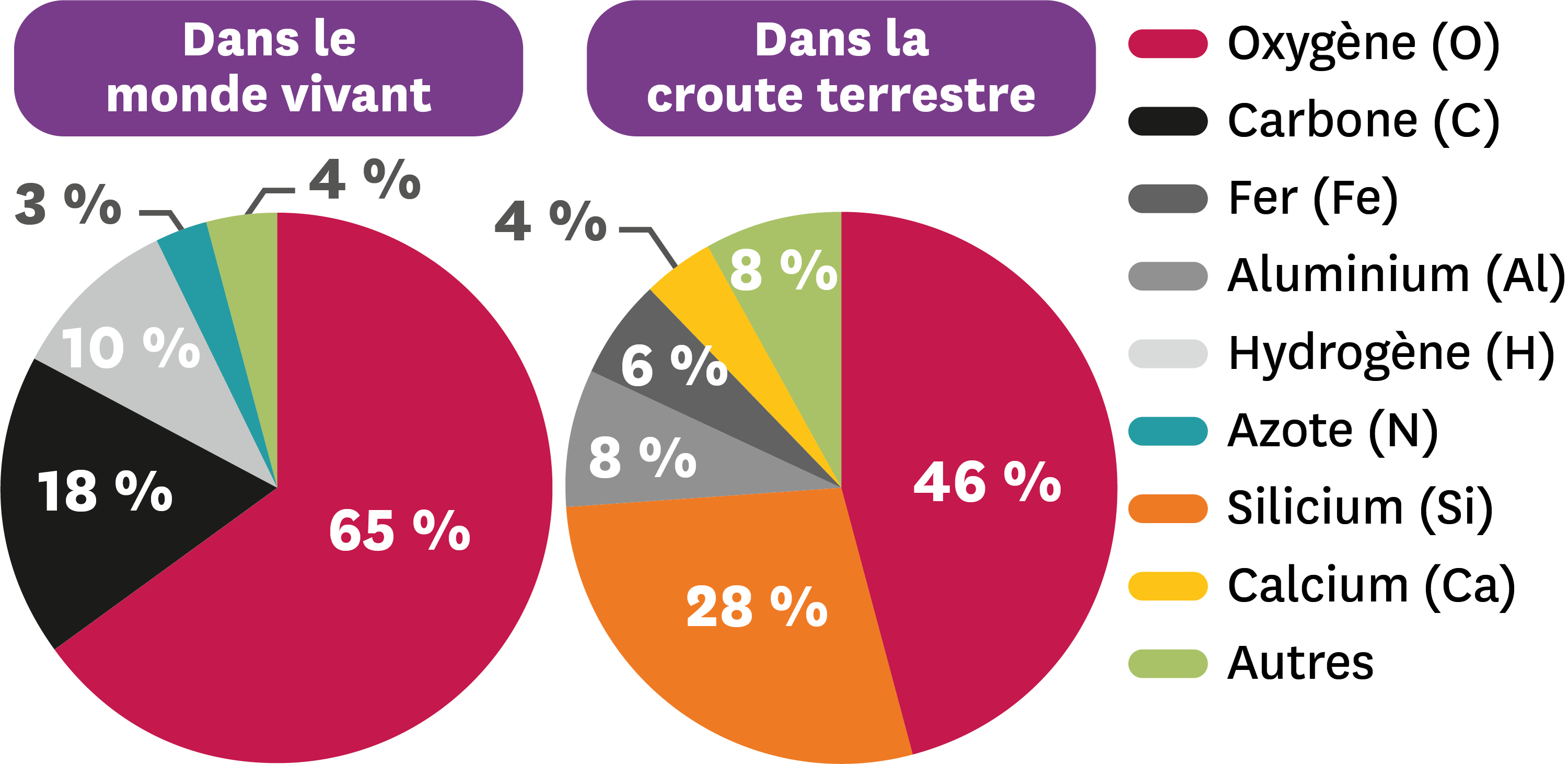 Histogramme Groupé Des Proportions Des éléments Chimiques Dans L'univers