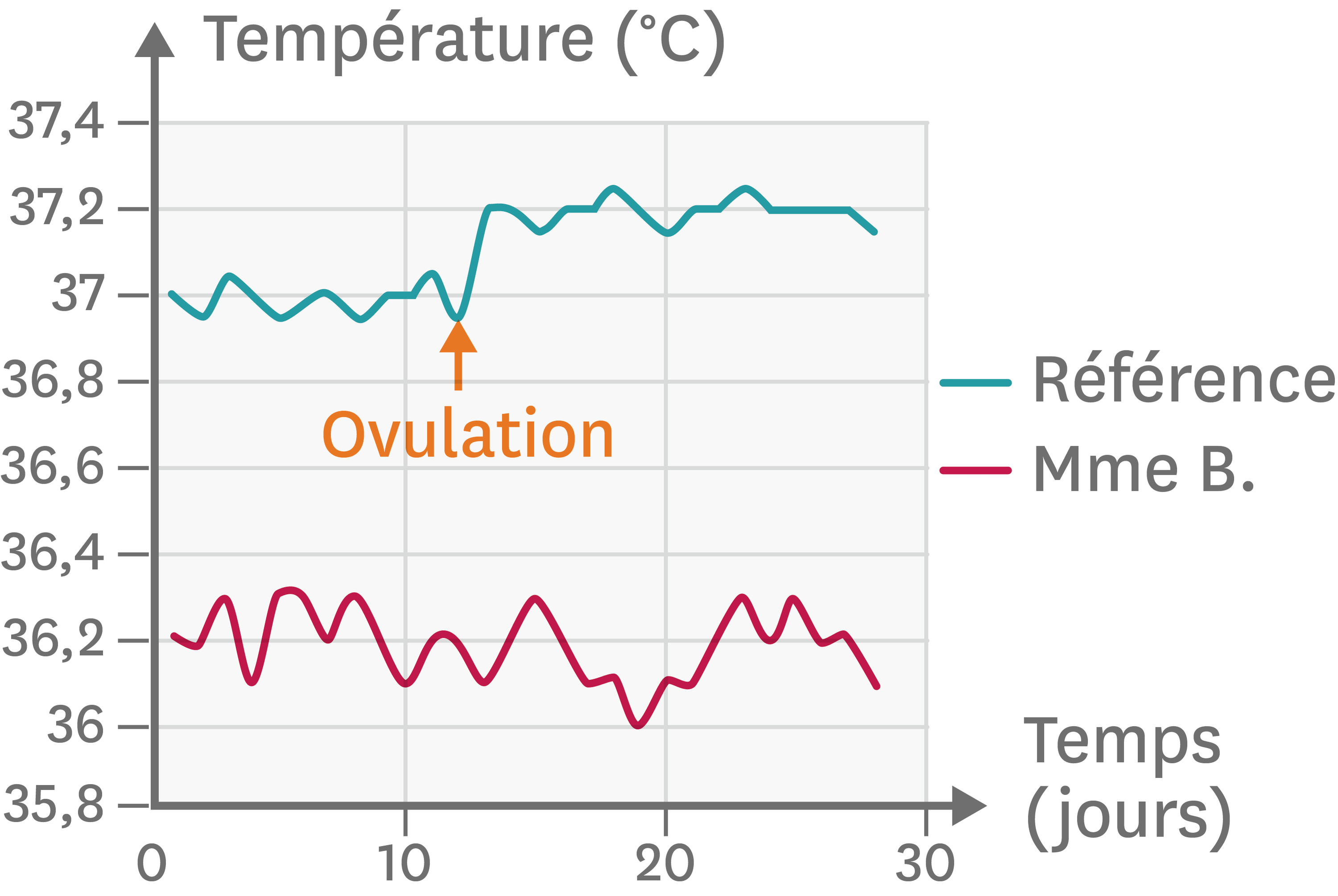 Un Suivi Des Températures Au Cours D’un Cycle Féminin Chez Mme B. Et ...