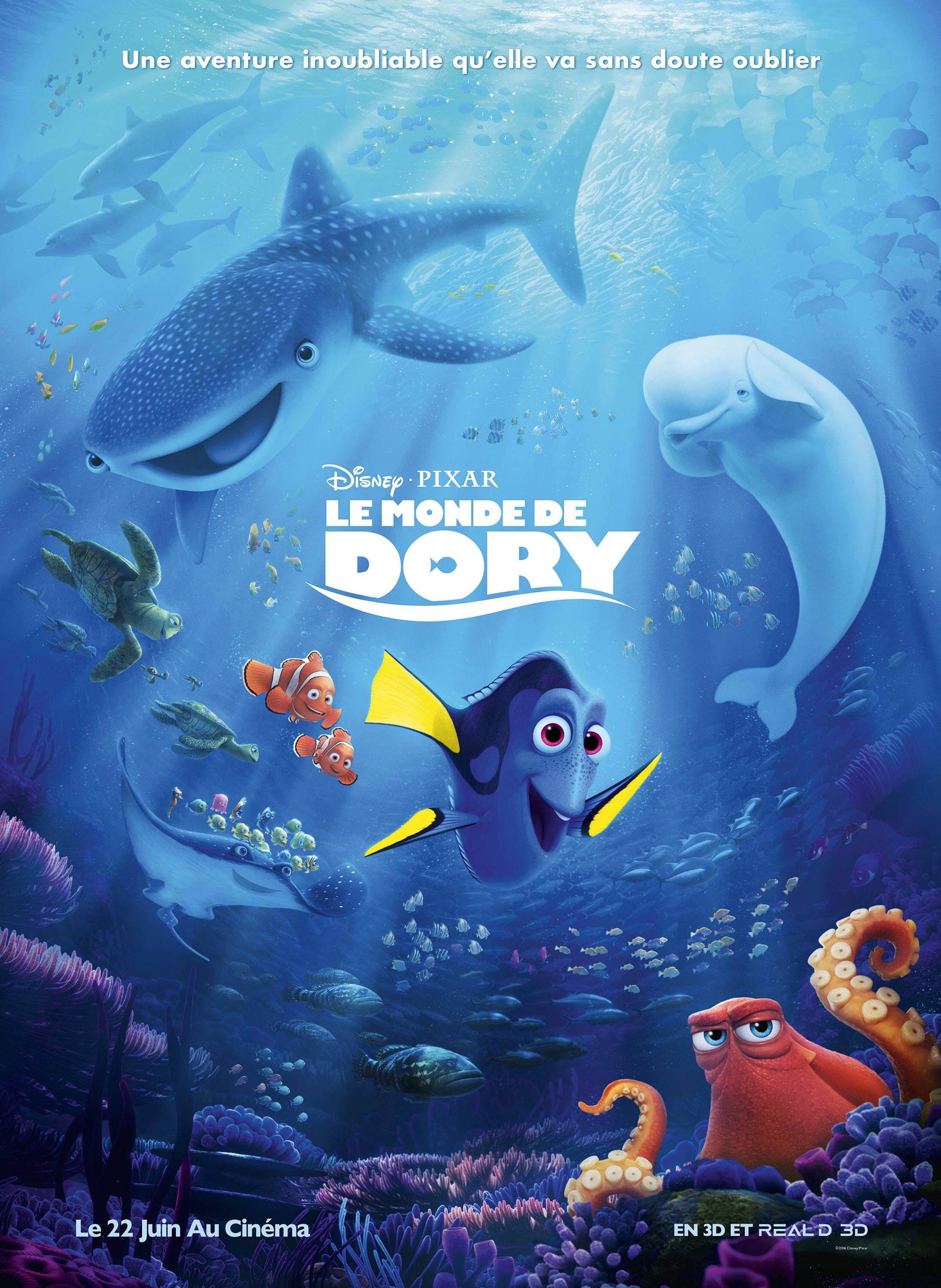 Laffiche Du Film Le Monde De Dory 