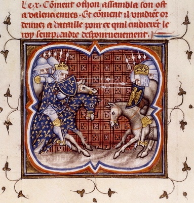 La bataille de Bouvines entre l’armée de Philippe-Auguste et l’empereur ...