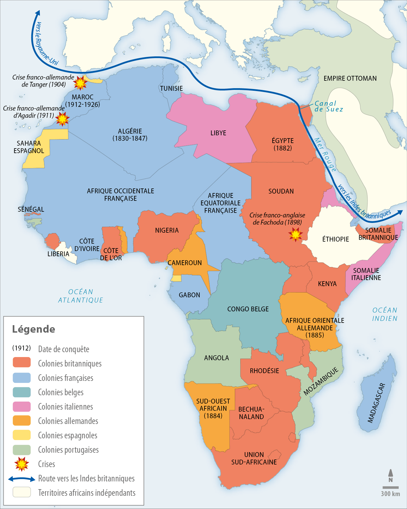 Les Empires Coloniaux Européens En Afrique En 1914
