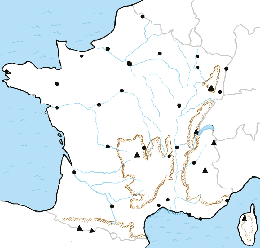 Le Relief De La France Cm2 Evaluation Le relief de la France